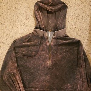 Free People Velour Hoodie